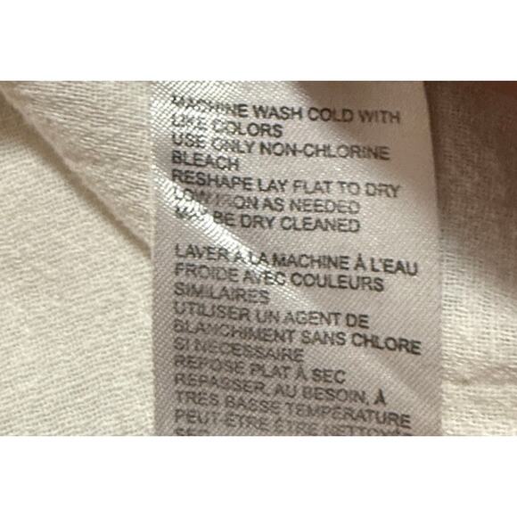 Free People Elsie Top Sz S Cream Puffy Sleeved Baby Doll Smocked Cottagecore - Picture 6 of 9